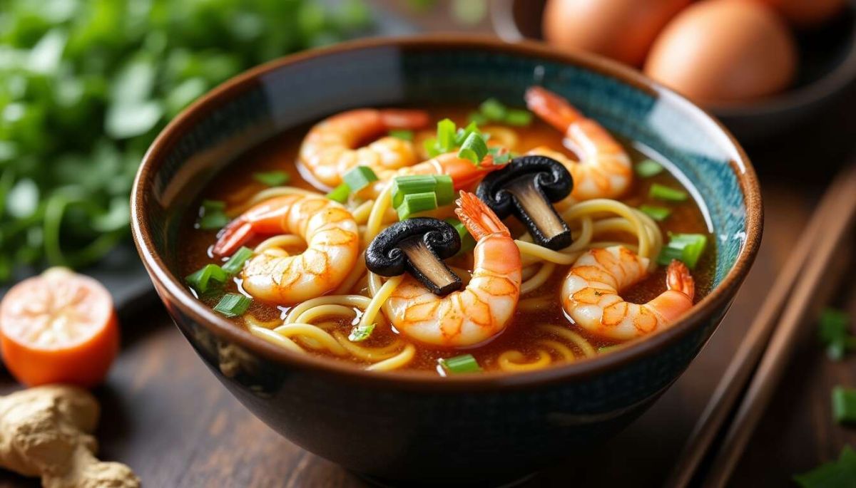 Recette de Soupe Chinoise aux Crevettes