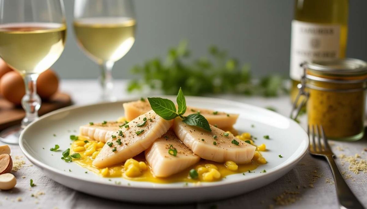 Un cabillaud au vin blanc qui va vous séduire