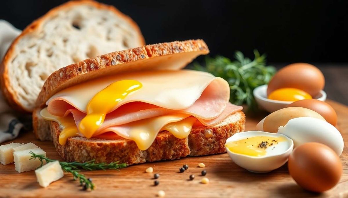 Un sandwich raclette-jambon pour un réveil gourmand