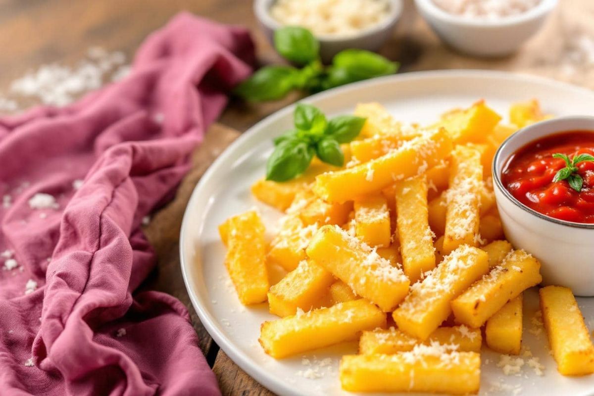 Redécouvrez l'apéritif avec ces frites de polenta au parmesan : une surprise gourmande