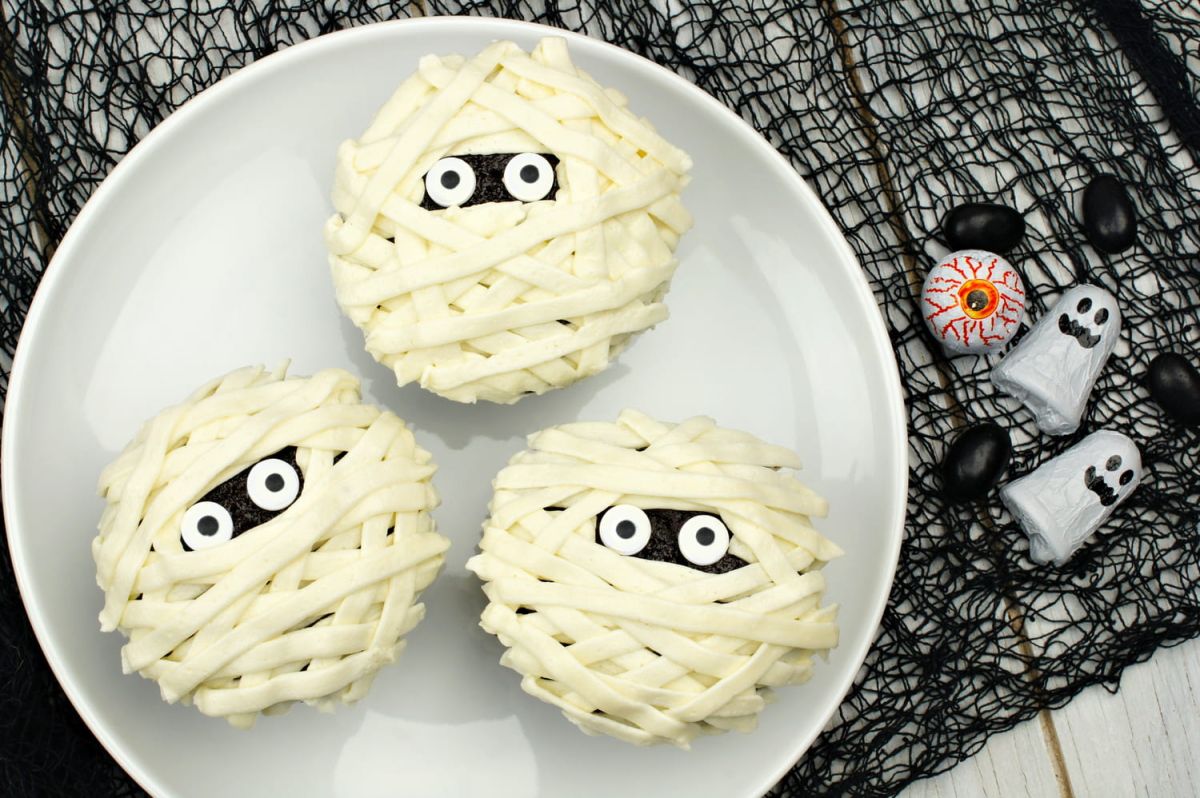 Des cupcakes momies irrésistibles pour Halloween