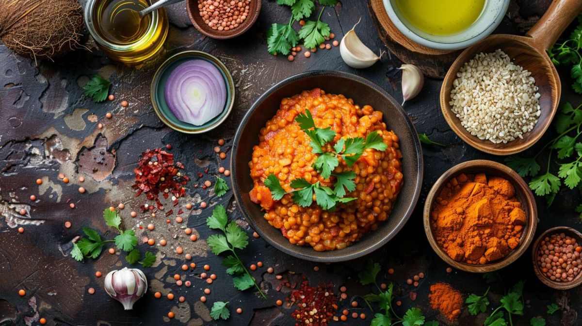 Une explosion de saveurs avec les lentilles corail au curry