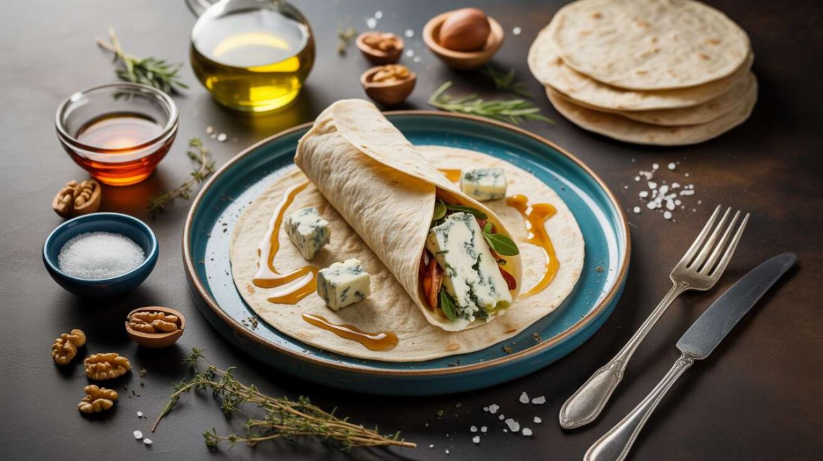 un wrap au fromage bleu qui va vous séduire
