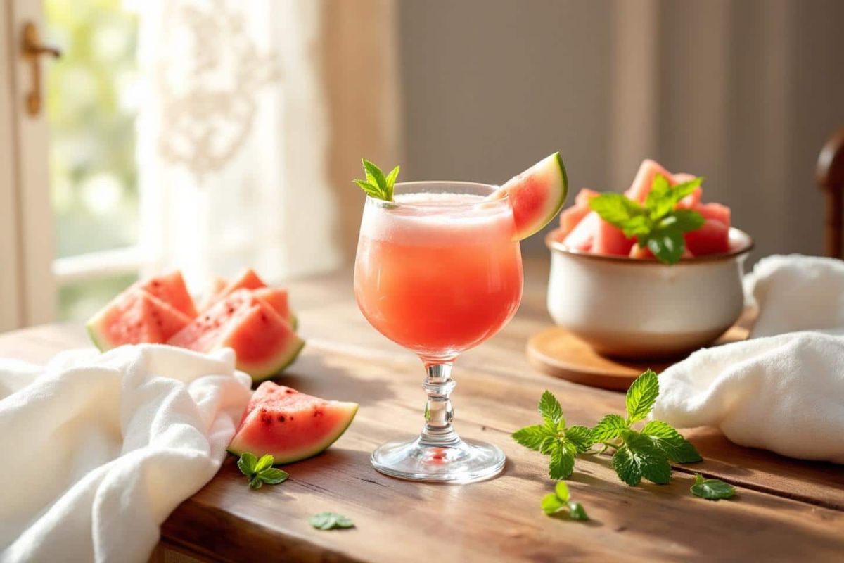 l'art de la fraîcheur : découvrez le mocktail melon pastèque pour un été pétillant