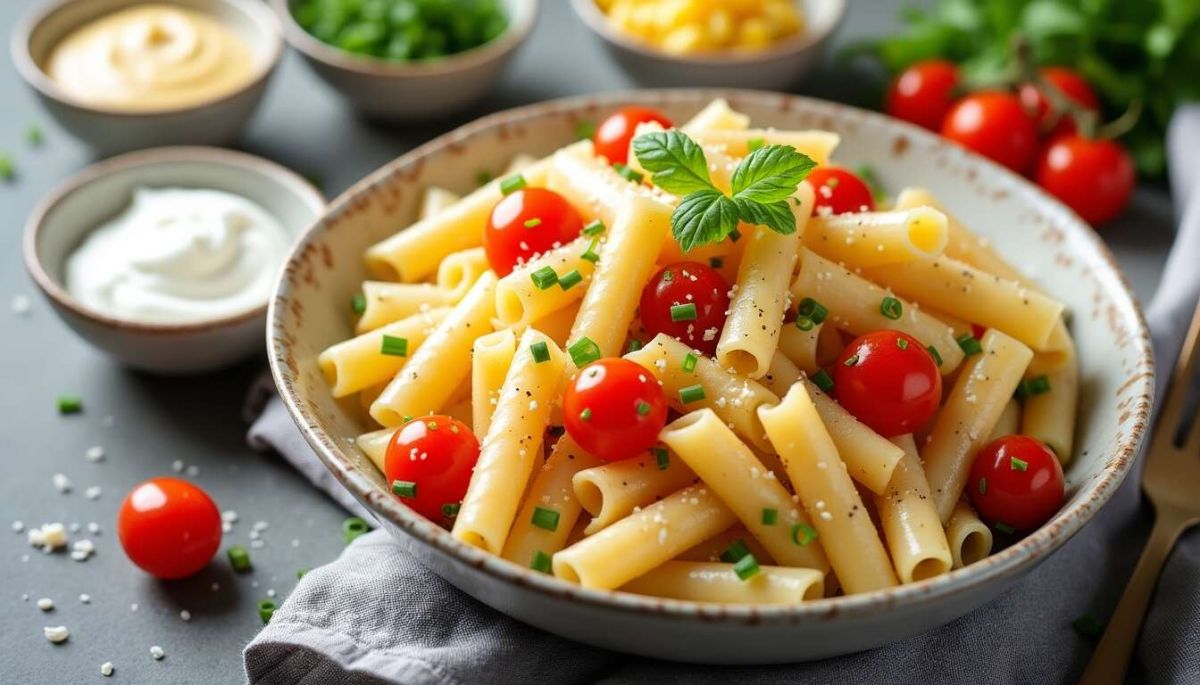 La salade de pâtes au surimi : une recette rapide et savoureuse à votre portée