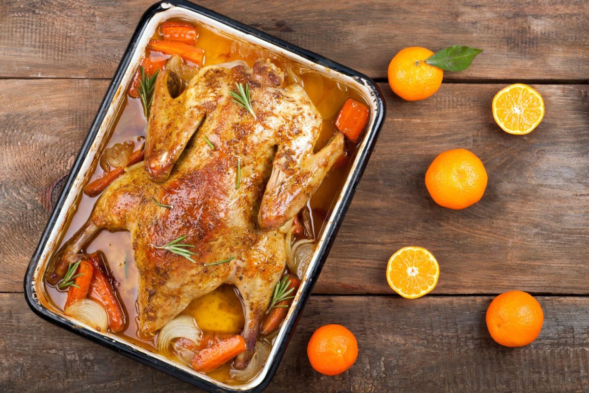 Un festin de Noël : canard à l'orange et carottes confites par Cyril Lignac