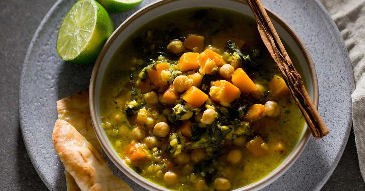 Soupe de pois chiches à l’indienne