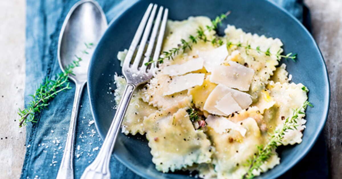 Raviolis au fromage et aux noix