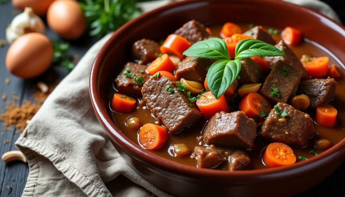 Boeuf bourguignon revisité : quand le tajine s'invite à table