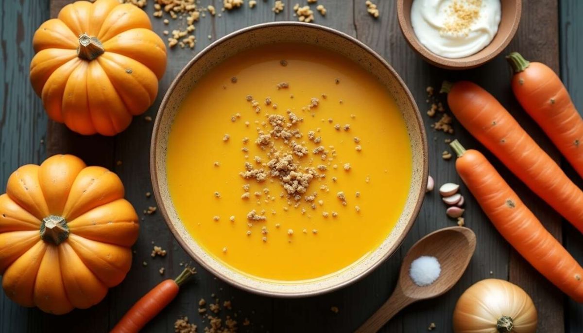Un velouté de potiron traditionnel pour un hiver chaleureux