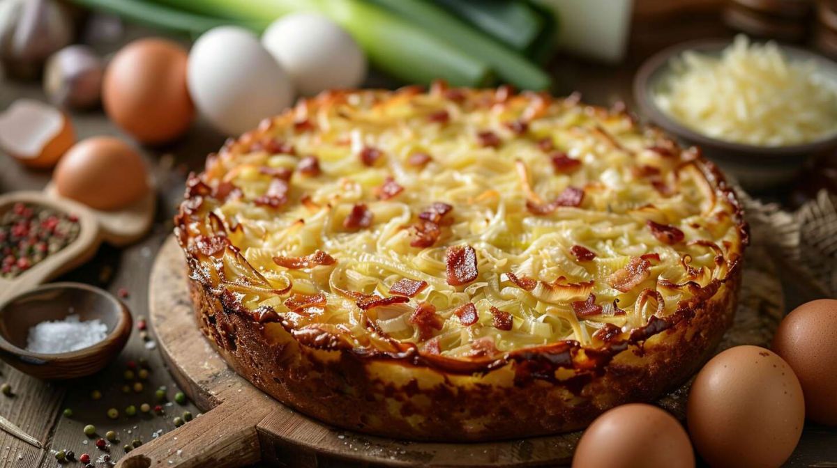 Un cake aux poireaux et lardons pour régaler vos invités