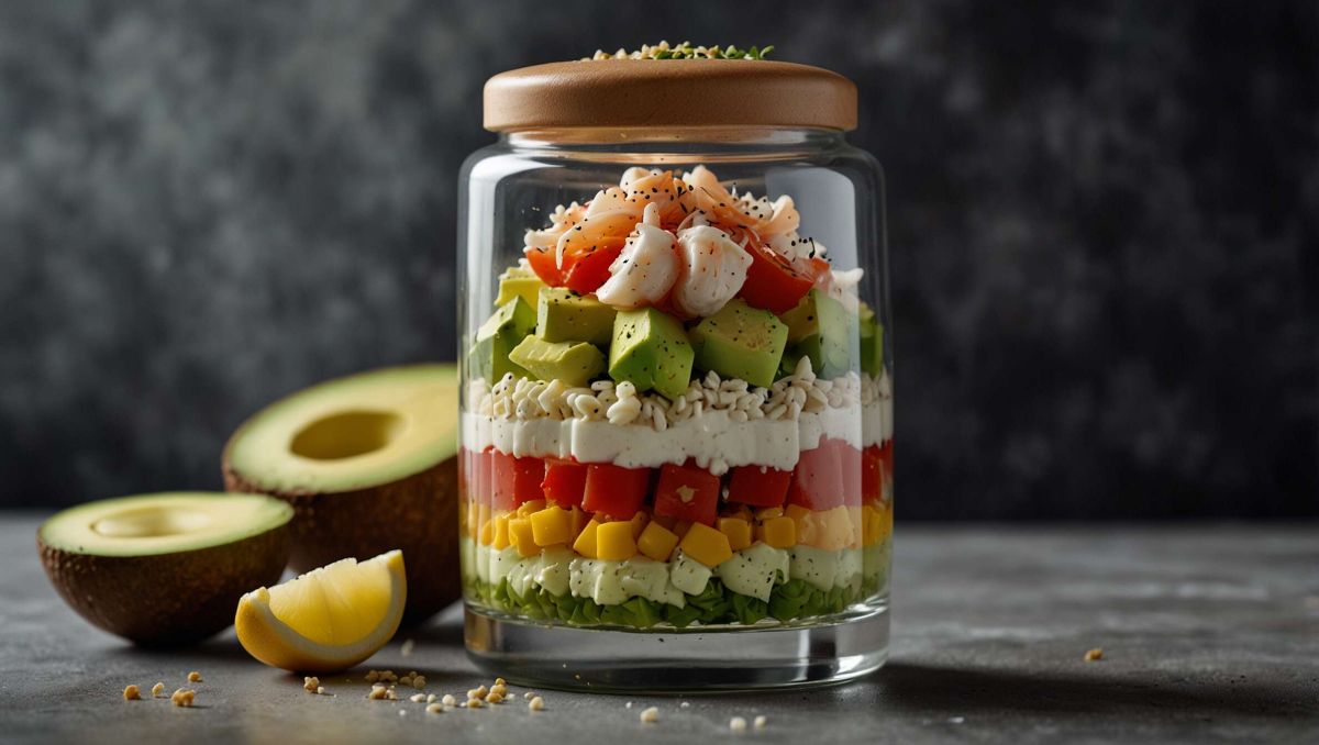 Réveillez vos papilles avec une salade de crabe et avocat en verrine