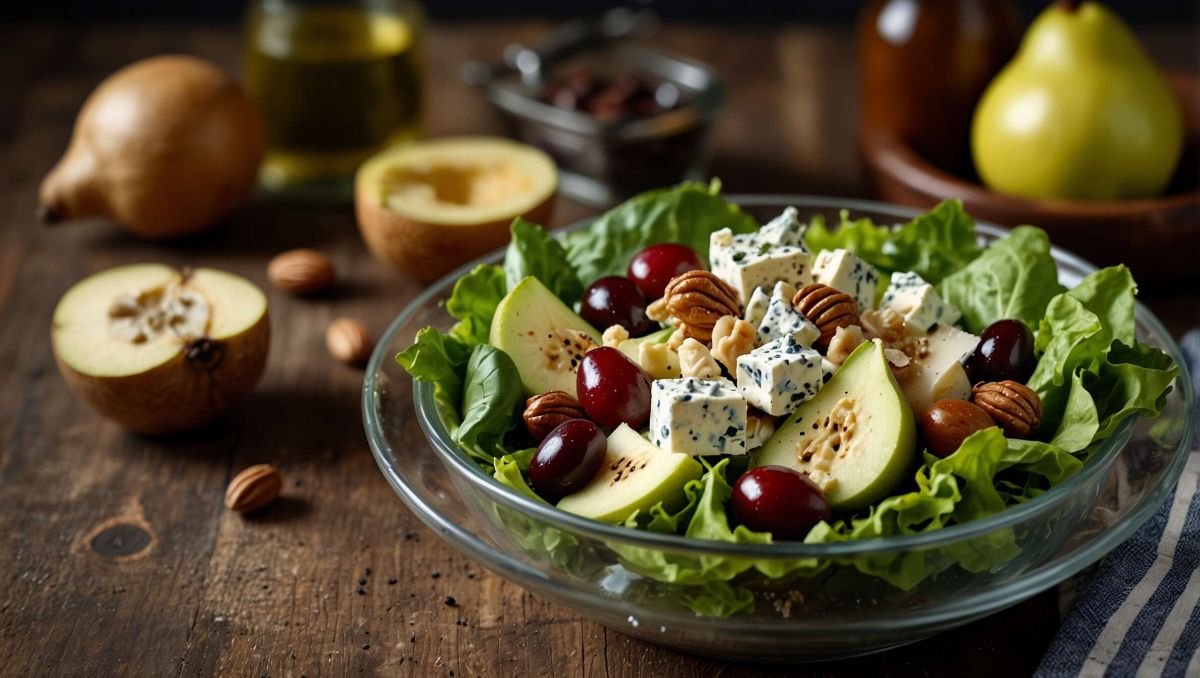 La salade de saison qui éveille les papilles : poires et roquefort en symbiose