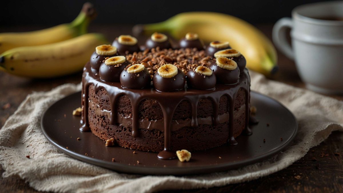 Délicieux gâteau au chocolat et bananes : facile avec Thermomix