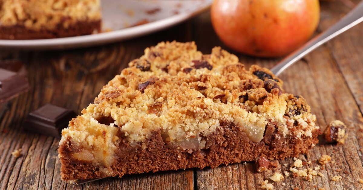 Dégustez le cake crumble poire et chocolat de Laurent Mariotte