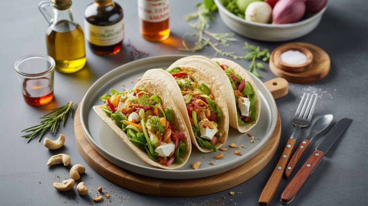 Des tacos de crudités au chèvre qui éveillent vos papilles