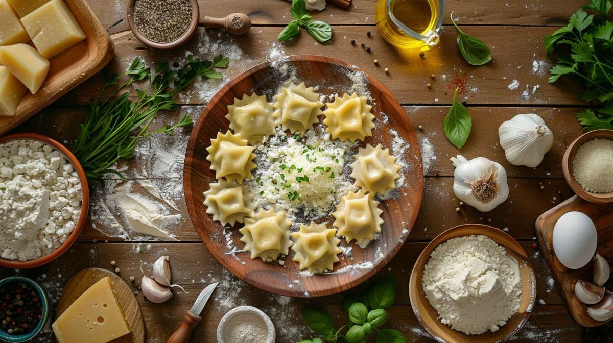 Raviolis maison à la viande et au chèvre : un délice à partager