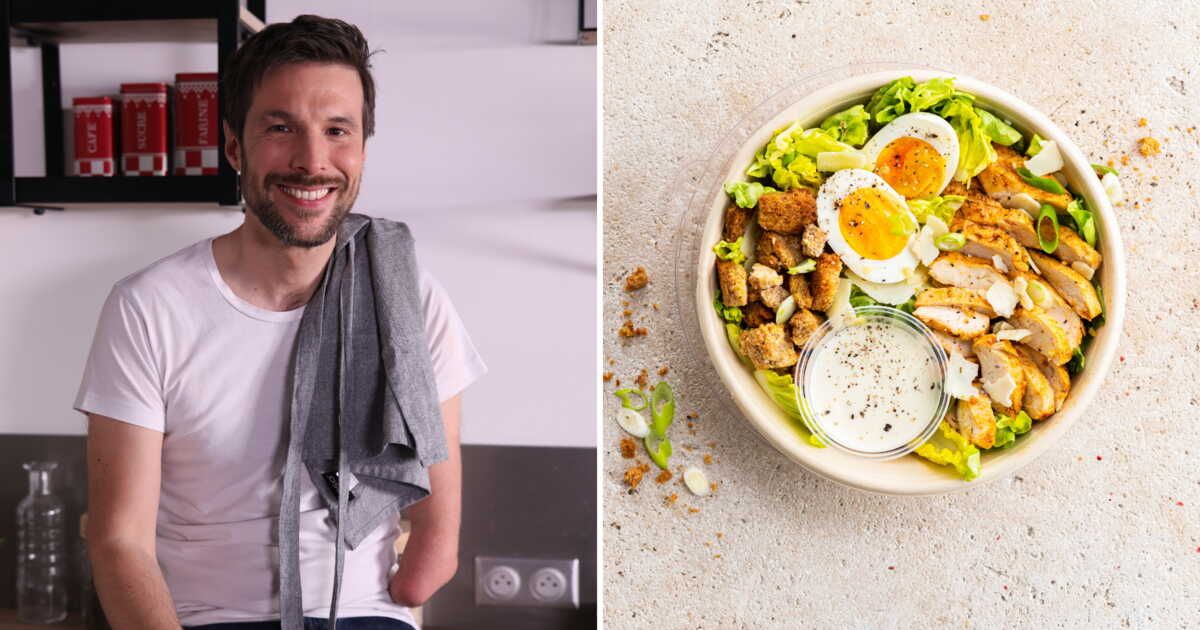 l'irrésistible salade césar de grégory cuilleron pour un déjeuner en terrasse