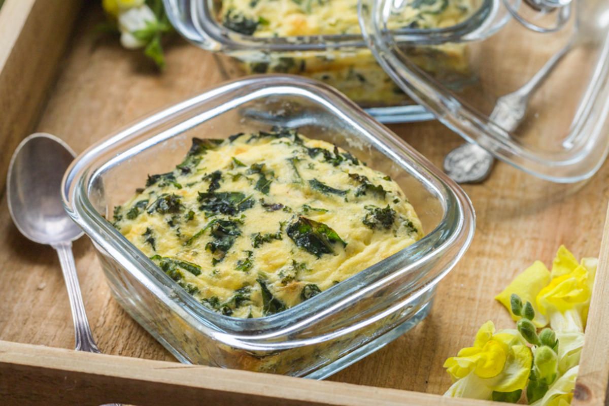 Flan de chou kale