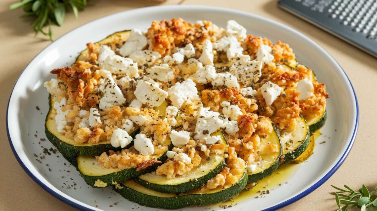 Crumble courgette et feta : une gourmandise à partager