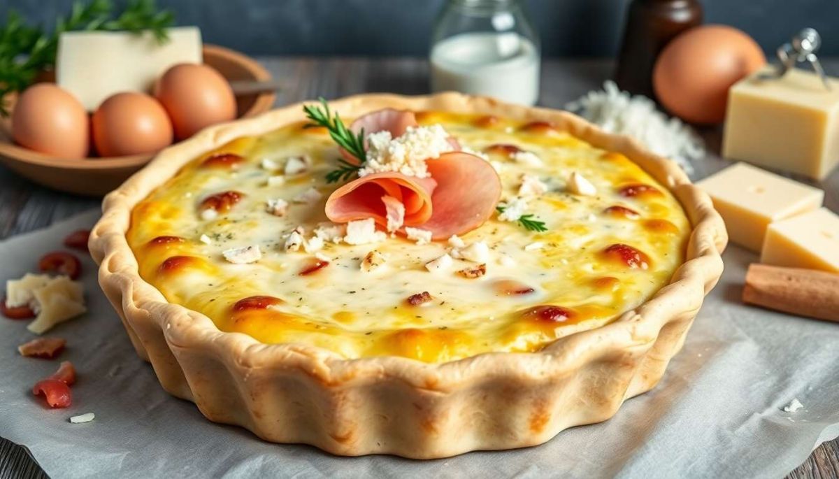 Recette de quiche au fromage blanc et jambon
